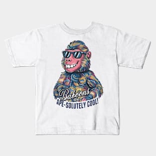 Cool Baboon in Sunglasses Kids T-Shirt